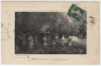 SAVIGNY-SUR-ORGE. - La récolte des haricots [Collection Trouillet, timbre à 5 centimes]. 