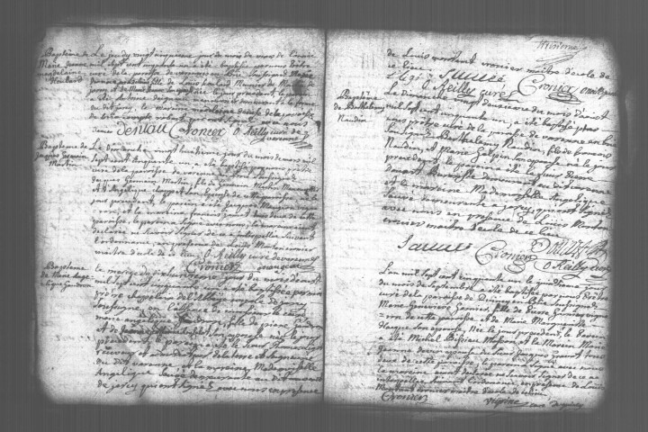 VARENNES-JARCY. Paroisse Saint-Sulpice : Baptêmes, mariages, sépultures : registre paroissial (1751-1774). [Lacunes : B.M.S. (1758-1761)]. 