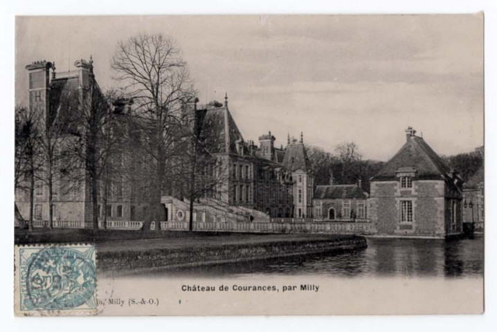 COURANCES. - Château de Courances par Milly, 1907, 5 c, ad. 