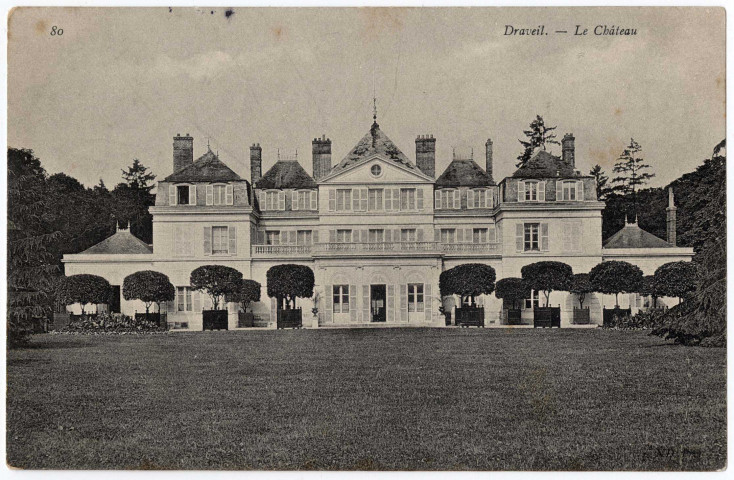 DRAVEIL. - Le château. ND (1905), 22 lignes, 10 c, ad. 