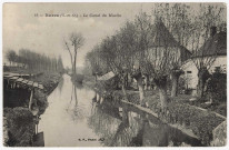BURES-SUR-YVETTE. - Le canal du moulin. Editeur BF, 1912, timbre à 5 centimes. 