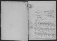 MILLY-LA-FORET. - Naissances, mariages, décès : registre d'état civil. 