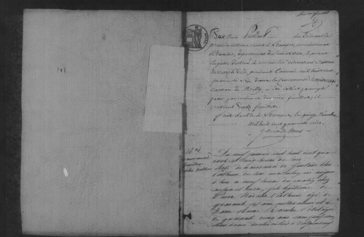VALPUISEAUX. Naissances, mariages, décès : registre d'état civil (1846-1860). 