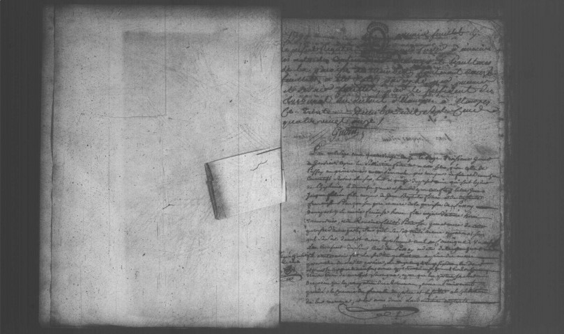 MEROBERT. Naissances, mariages, décès : registre d'état civil (1792-1800). [mariages (an VII et les six premiers mois de l'an VIII), voir 4E23]. 