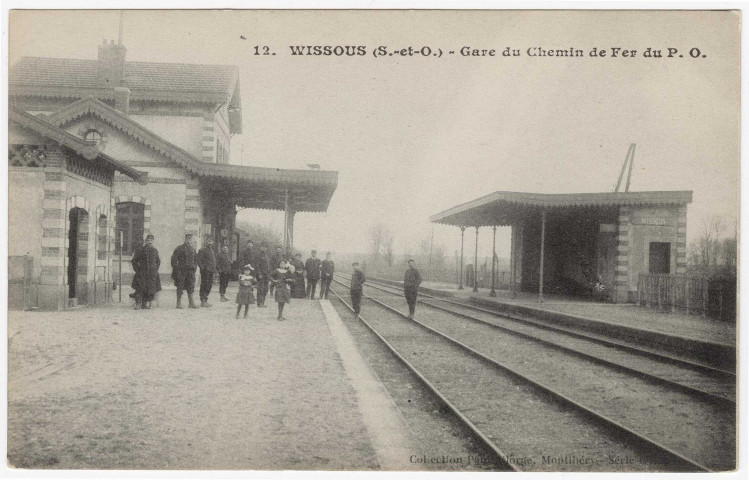 WISSOUS. - Gare du chemin de fer du P.O. [Editeur S. et O. Artistique, Paul Allorge, cote négatif 2A91b]. 