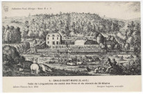 CHALO-SAINT-MARS. - Veüe de Longuetoise du costé des préz et du chemin de St-Hilaire, (d'après gravure de Flamen de 1664). Editeur Seine-et-Oise Artistique et Pittoresque. Collection Paul Allorge. 