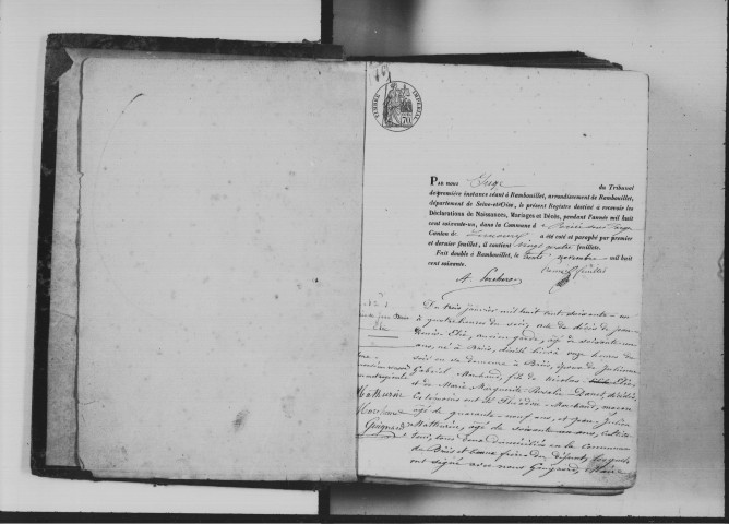 BRIIS-SOUS-FORGES. Naissances, mariages, décès : registre d'état civil (1861-1874). 