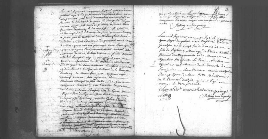 PARAY-VIEILLE-POSTE. Paroisse Saint-Vincent : Baptêmes, mariages, sépultures : registre paroissial (1757-1771). 