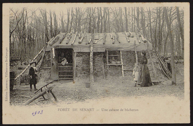 Une cabane de bûcheron [1903].
