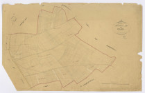 FONTAINE-LA-RIVIERE. - Section A - Benâtes (les), ech. 1/2500, coul., aquarelle, papier, 66x104 (1831). 