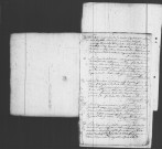 BOUVILLE. Paroisse Saint-Martin : Baptêmes, mariages, sépultures : registre paroissial (1697-1765). [Lacunes : B.M.S. (1699-1701, 1706-1726)]. 