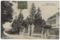 SAINTRY-SUR-SEINE. - Champlâtreux, Avenue et château [Editeur Maria, 1917, timbre à 15 centimes]. 