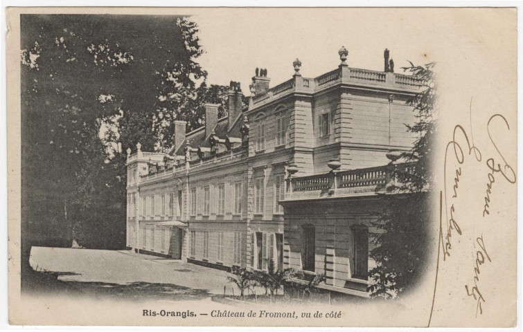 RIS-ORANGIS. - Château de Fromont, vu de côté [Editeur Prévost, timbre à 5 centimes]. 