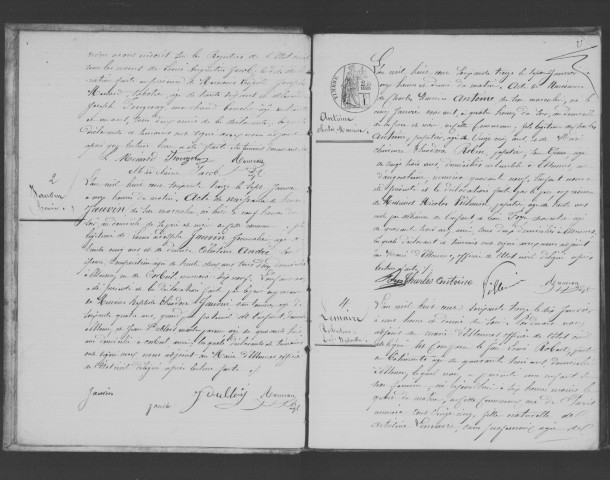 ESSONNES. Naissances : registre d'état civil (1873-1874). 
