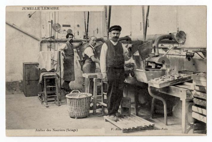 CROSNE. - Jumelle Lemaire - Atelier des nacriers. Editeur Boucherou à Montreuil-sous-bois. 