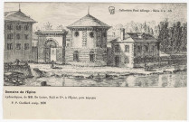 SAINT-VRAIN. - Domaine de l'Epine (d'après dessin de Choffard en 1800). Collection Paul Allorge. 
