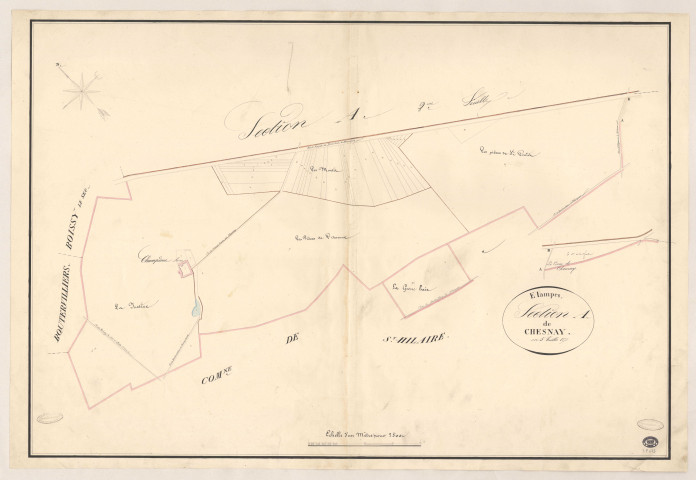 ETAMPES. - Section A : Chesnay (le), 1ère feuille. 