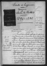 SAULX-LES-CHARTREUX.- Naissances, mariages, décès : registre d'état civil (1890-1896). 