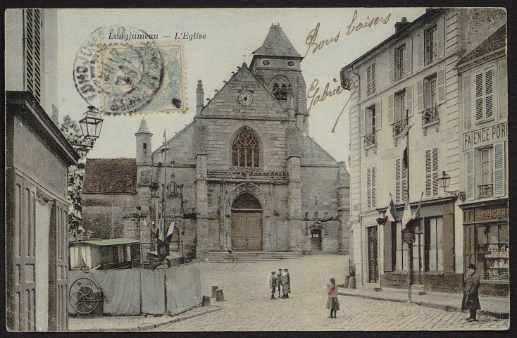 LONGJUMEAU.- L'église (17 mai 1906).