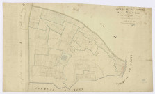 BOURAY-SUR-JUINE. - Section A - Mesnil (le), 2, ech. 1/2500, coul., aquarelle, papier, 60x100 (sd). 