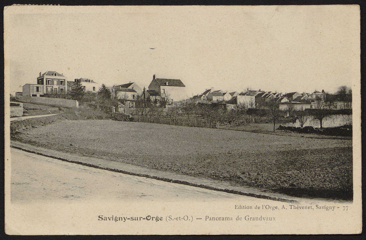 SAVIGNY-SUR-ORGE .- Grand-Vaux : Panorama (17 août 1907). 