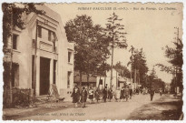 SAINTE-GENEVIEVE-DES-BOIS. - Perray-Vaucluse. Rue du Perray, le cinéma [Editeur Courtois, Hôtel du Chalet]. 