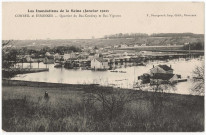 CORBEIL-ESSONNES. - Les inondations de la Seine (janvier 1910). Quartiers du Bas-Coudray et des Bas-Vignons, Beaugeard. 