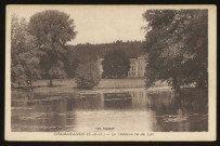 CHAMARANDE. - Le château vu du lac. Editeur Regnault, collection artistique E. Rameau, Etampes, sépia. 