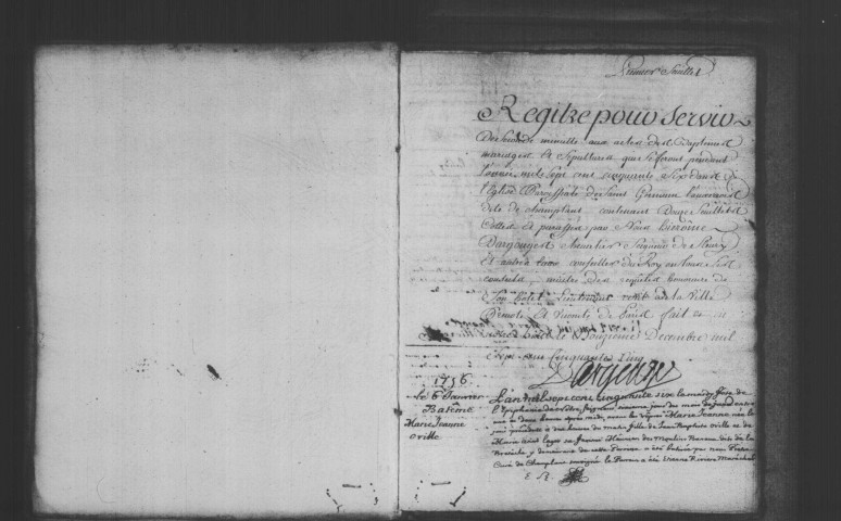 CHAMPLAN. Paroisse Saint-Germain d'Auxerre : Baptêmes, mariages, sépultures : registre paroissial (1756-1765). 
