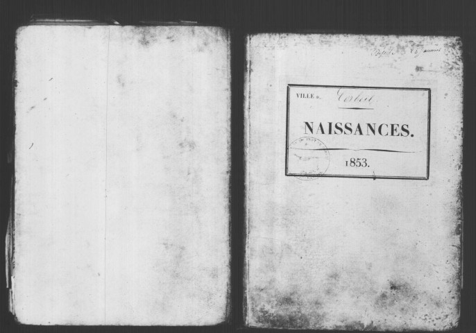 CORBEIL. Naissances : registre d'état civil (1853). 