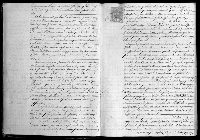 ETAMPES. Mariages : registre d'état civil (1871). 