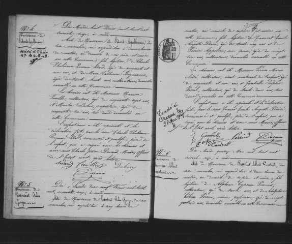 BOISSY-LE-CUTTE. Naissances, mariages, décès : registre d'état civil (1876-1890). 