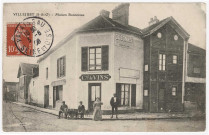 VILLEJUST. - Maison Bonnereau. 1908, timbre à 10 centimes. 