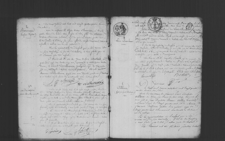 CORBEIL. Naissances : registre d'état civil (1824-1827). 