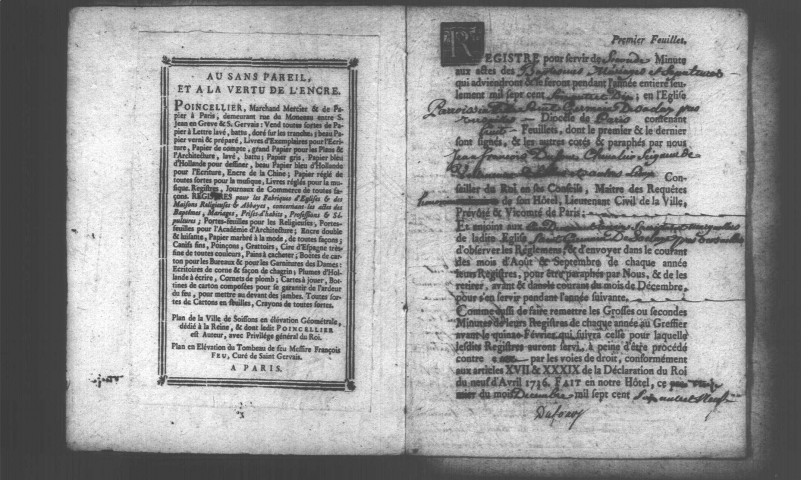 SACLAY. Paroisse Saint-Germain de Paris : Baptêmes, mariages, sépultures : registre paroissial (1760-1770). 