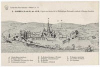 CORBEIL-ESSONNES. - Corbeil en 1610, d'après un dessin de Joachim Duniert. Edition Seine-et-Oise artistique et pittoresque, collection Paul Allorge. 