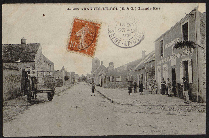 Granges-le-Roi (Les).- Grande Rue (23 septembre 1907). 