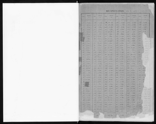 JUVISY-SUR-ORGE. - Matrice des propriétés bâties : cases 1 à 856 [cadastre rénové en 1969]. 