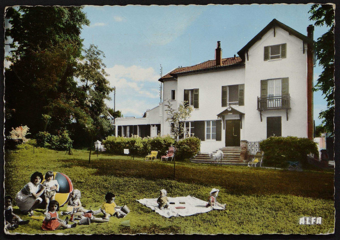 SAINTRY-SUR-SEINE.- Le moulin vert : Maison de repos pour mères et enfants, rue de l'église (24 août 1965). 