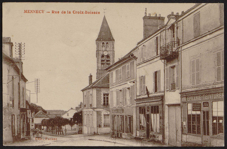 MENNECY.- Rue de la Croix boisée [1920-1930].