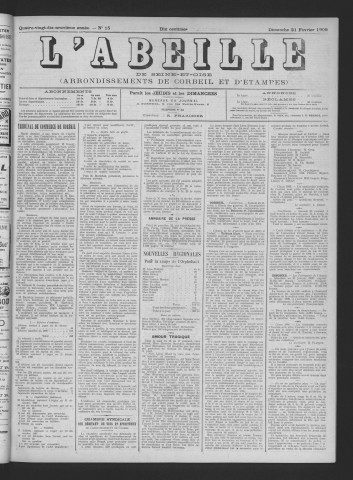 n° 15 (21 février 1908)