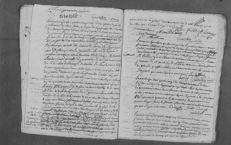 SAINTE-GENEVIEVE-DES-BOIS. Naissances, mariages, décès : registre d'état civil (1790-an VI). 
