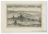 La Ville et Chasteau de DOURDAN, par Claude CHASTILLON, [1592-1616], N. et B., Dim. 13 x 19 cm. 