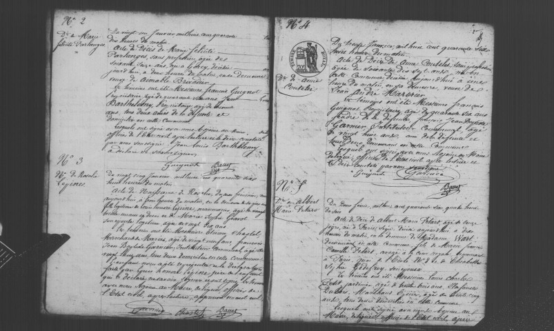 SOISY-SUR-SEINE. Naissances, mariages, décès : registre d'état civil (1846-1856). 