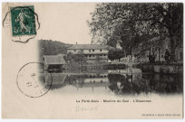 BAULNE. - Moulin du Gué. L'Essonne, Bréger, 1912, 2 mots, 5 c, ad. 