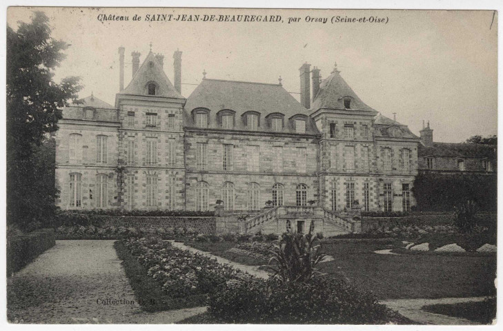 SAINT-JEAN-DE-BEAUREGARD. - Château de Saint-Jean-de-Beauregard [1912, timbre à 5 centimes]. 