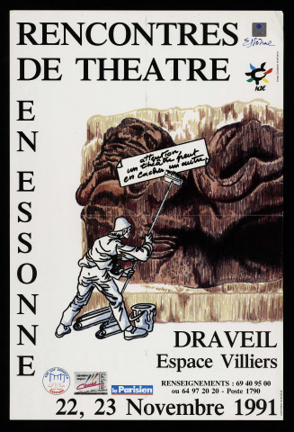 DRAVEIL. - Rencontres de théâtre en Essonne, Espace Villiers, 22 novembre-23 novembre 1991. 