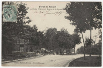 QUINCY-SOUS-SENART. - Forêt de Sénart. La croix Villeroy et route de la Pyramide [Editeur Baillon, 1907, timbre à 5 centimes]. 