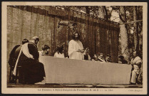 SAINT-SULPICE-DE-FAVIERES.- Reconstitution historique, la Passion du Christ : La Cène [1920-1930].