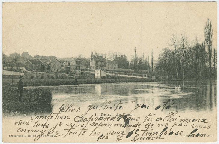 ORSAY. - Le canal. 1904, 1 timbreà 10 centimes. 